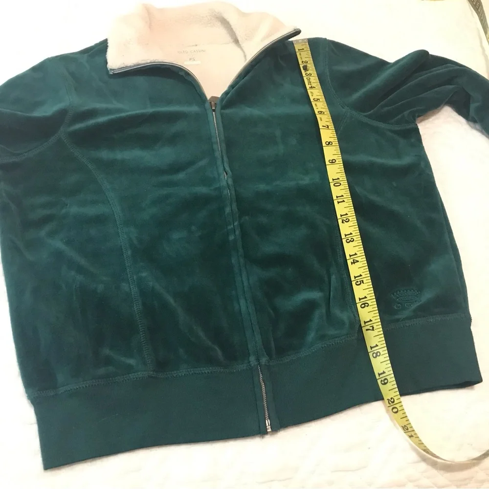 Oleg Cassini 2pc. Velour Track Suit Zipper Jacket Pants Size PS - Picture 8 of 12